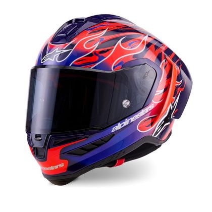 Alpinestars SUPERTECH R10 FLYTE - JORGE MARTIN Integraalhelm - Paars / Rood Ref: AP4075 