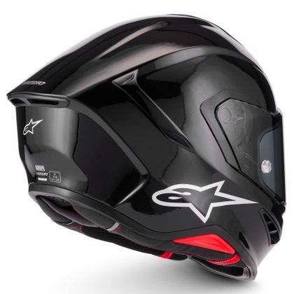 Casque intégral Alpinestars S-R7 SOLID BRILLANT - Noir