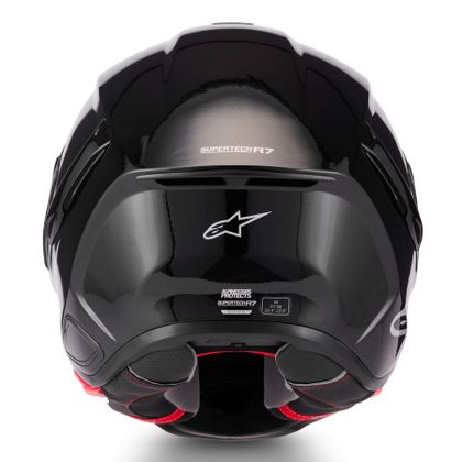 Casque intégral Alpinestars S-R7 SOLID BRILLANT - Noir