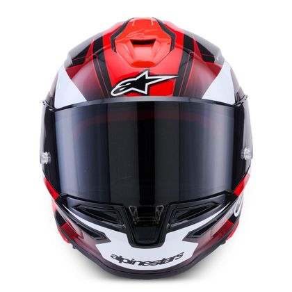 Casque intégral Alpinestars S-R7 KINETIS BRILLANT - Noir / Rouge