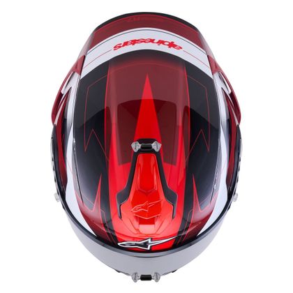 Casque intégral Alpinestars S-R7 KINETIS BRILLANT - Noir / Rouge
