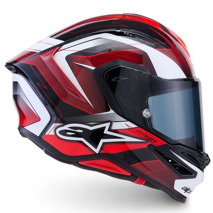 Casque intégral Alpinestars S-R7 KINETIS BRILLANT - Noir / Rouge
