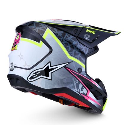Kask cross Alpinestars S-M7 BLASTER 2027 - Czarny / Biały
