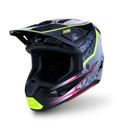 Kask cross Alpinestars S-M7 BLASTER 2027 - Czarny / Biały Nr ref.: AP4449 