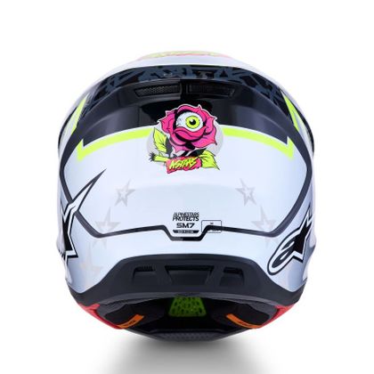 Kask cross Alpinestars S-M7 BLASTER 2027 - Czarny / Biały