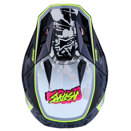 Kask cross Alpinestars S-M7 BLASTER 2027 - Czarny / Biały