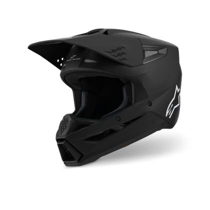 Alpinestars S-M3 SOLID 2025 Kruishelm - Zwart Ref: AP3956 