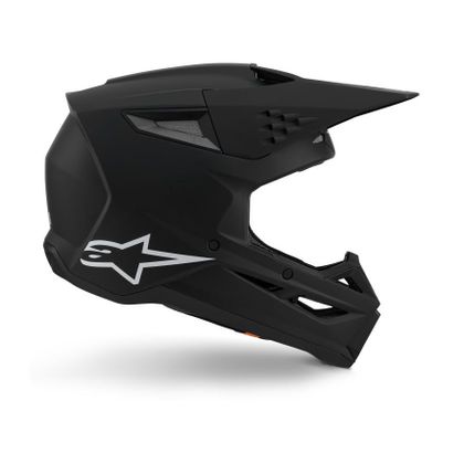 Alpinestars S-M3 SOLID 2025 Kruishelm - Zwart / Wit
