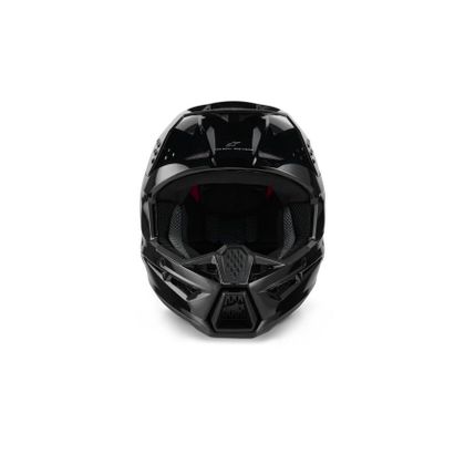 Casque cross Alpinestars S-M3 SOLID 2025 - Noir / Blanc