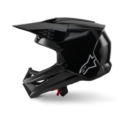 Alpinestars S-M3 SOLID 2025 Kruishelm - Zwart / Wit