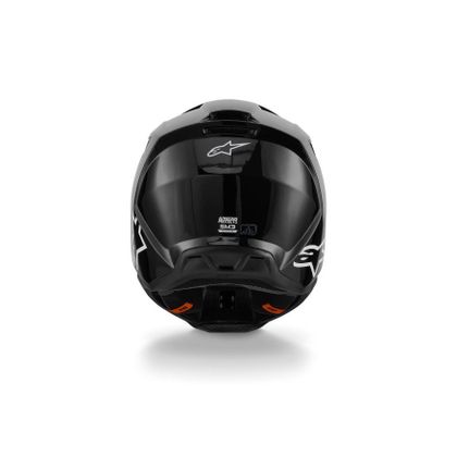 Casque cross Alpinestars S-M3 SOLID 2025 - Noir / Blanc