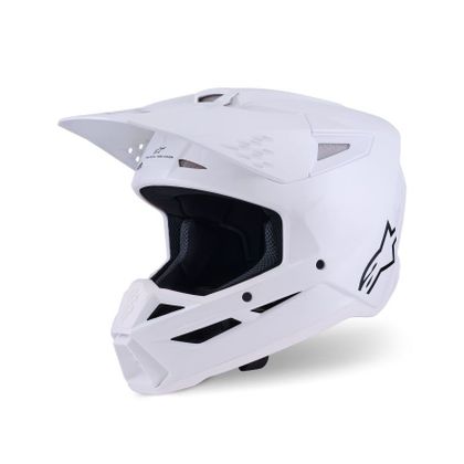 Alpinestars S-M3 SOLID 2025 Kruishelm - Wit Ref: AP3958 