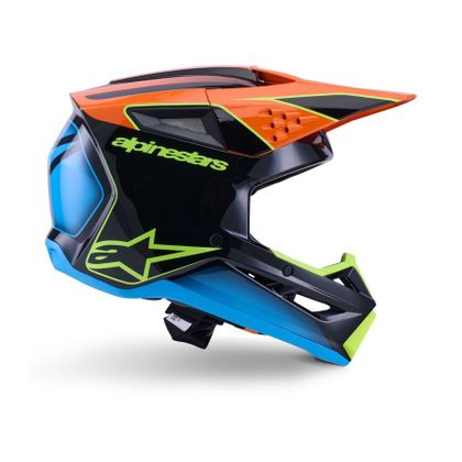 Alpinestars S-M3 FRAY 2025 Cross helmet - Black / Orange