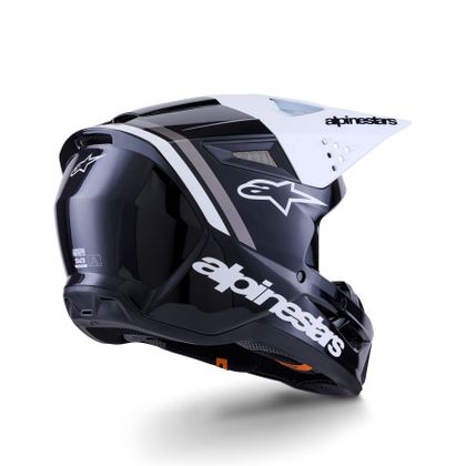 Alpinestars S-M3 RADIUM 2025 Kruishelm - Zwart / Wit