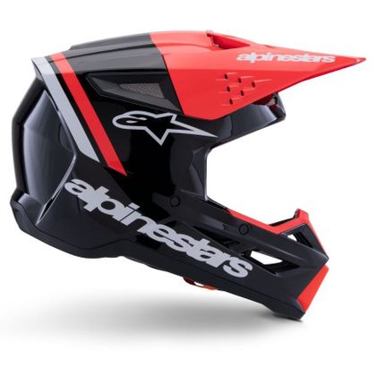 Casque cross Alpinestars S-M3 RADIUM 2026 - Noir / Rouge