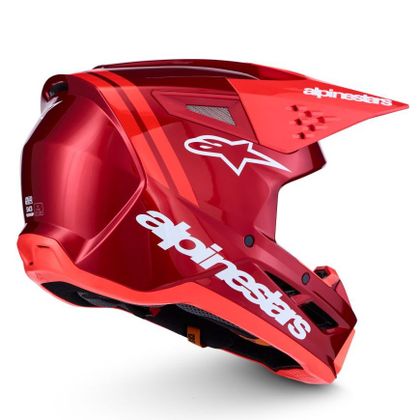Casque cross Alpinestars S-M3 RADIUM 2027 - Rouge / Rouge