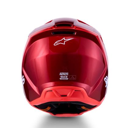 Casque cross Alpinestars S-M3 RADIUM 2027 - Rouge / Rouge