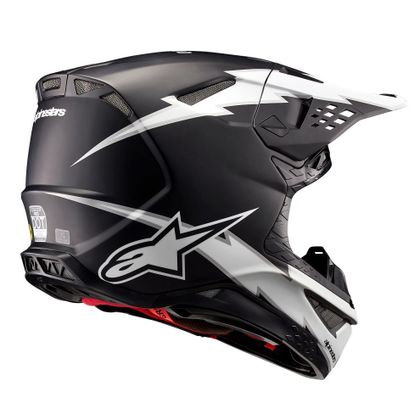 Alpinestars S-M7 DASH 2025 Cross-Helm - Schwarz / Weiß