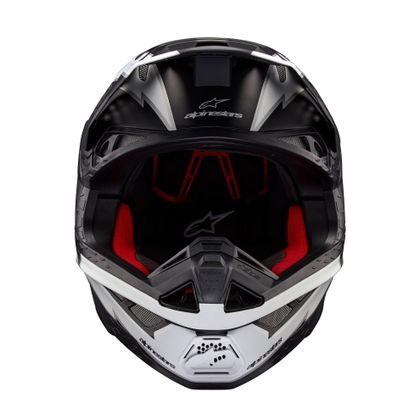 Alpinestars S-M7 DASH 2025 Cross-Helm - Schwarz / Weiß