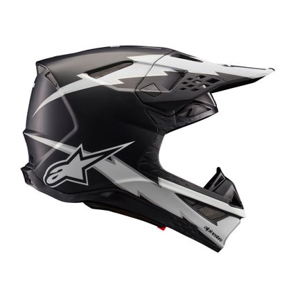 Alpinestars S-M7 DASH 2025 Cross-Helm - Schwarz / Weiß