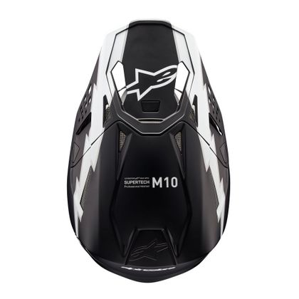 Alpinestars S-M7 DASH 2025 Cross-Helm - Schwarz / Weiß