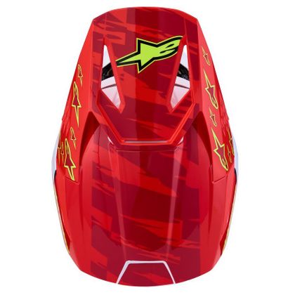 Casque cross Alpinestars S-M3 FALCON 2027 - Rouge / Bleu