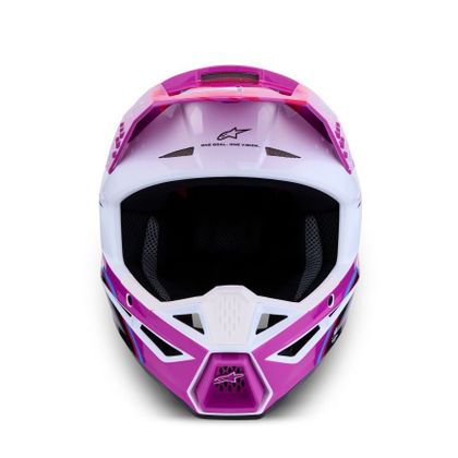 Casque cross Alpinestars S-M3 FALCON 2027 - Violet / Gris