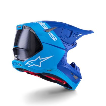 Alpinestars SUPERTECH S-M10 - FLOOD 2025 Cross-Helm - Blau / Schwarz