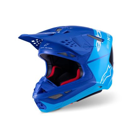Alpinestars SUPERTECH S-M10 - FLOOD 2025 Cross-Helm - Blau / Schwarz Ref : AP3972 