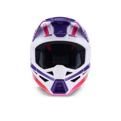 Alpinestars S-M3 HEAT 2025 Cross helmet - White / Purple