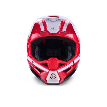 Alpinestars S-M3 HEAT 2025 Cross-Helm - Rot / Weiß