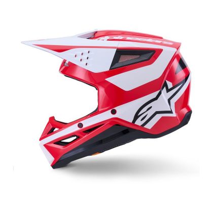 Alpinestars S-M3 HEAT 2025 Cross-Helm - Rot / Weiß