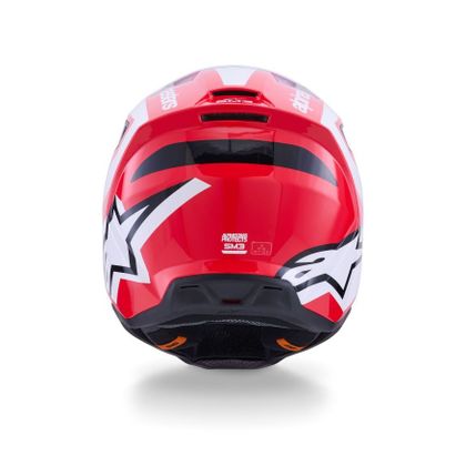 Alpinestars S-M3 HEAT 2025 Cross-Helm - Rot / Weiß