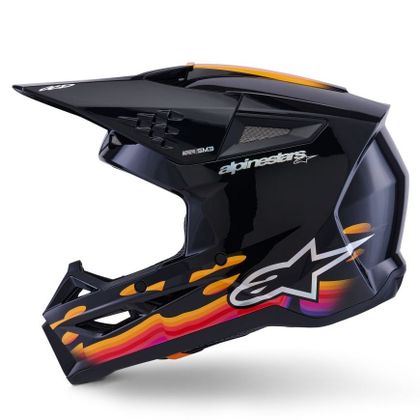 Casque cross Alpinestars S-M3 FORCE 2026 - Noir / Blanc