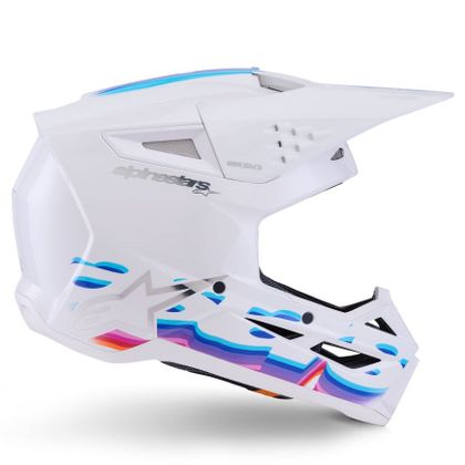 Casque cross Alpinestars S-M3 FORCE 2026 - Blanc