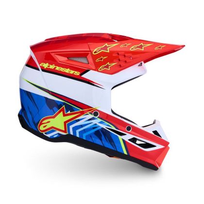 Casque cross Alpinestars S-M3 FALCON ENFANT - Rouge / Bleu