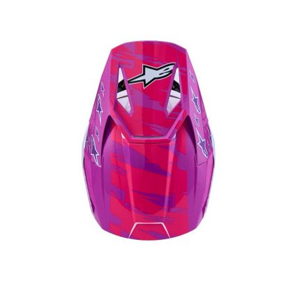 Alpinestars S-M3 FALCON KINDER Crosshelm - Paars / Grijs