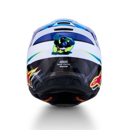 Alpinestars S-M3 FALCON KINDER Crosshelm - Blauw / Wit