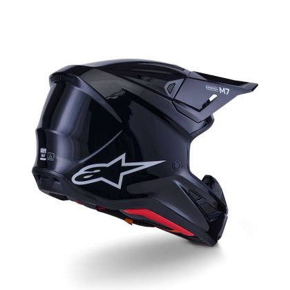 Alpinestars S-M7 SOLID 2025 Cross-Helm - Schwarz