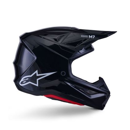 Alpinestars S-M7 SOLID 2025 Cross-Helm - Schwarz