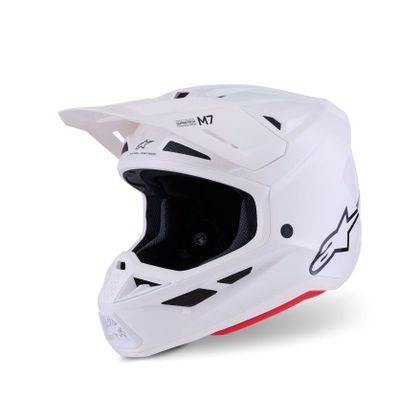Alpinestars S-M7 SOLID 2025 Cross-Helm - Weiß Ref : AP4042 