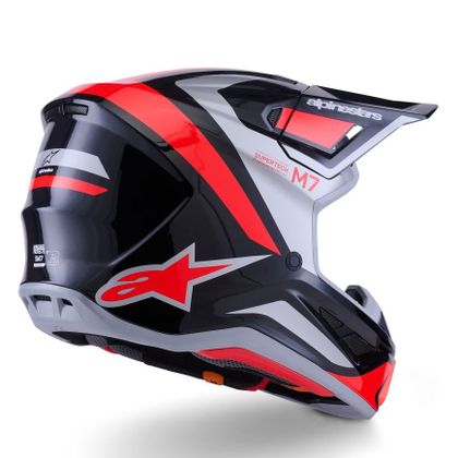 Alpinestars S-M7 RISE 2026 Cross-Helm - Schwarz / Rot
