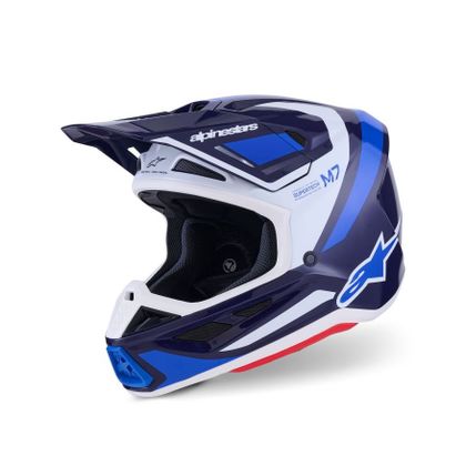 Alpinestars S-M7 RIS 2025 Cross helmet - Blue / White Ref : AP4043 