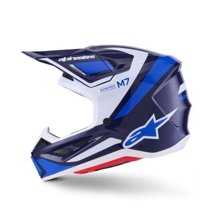 Alpinestars S-M7 RIS 2025 Cross helmet - Blue / White