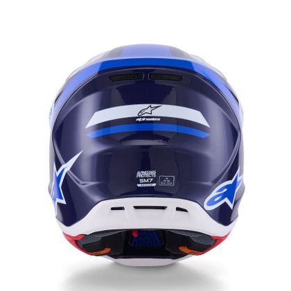 Casque cross Alpinestars YAMAHA S-M3 2026 - Bleu / Blanc