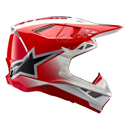 Casco de motocross Alpinestars SUPERTECH S-M10 - UNITE 2023 - Rojo / Blanco