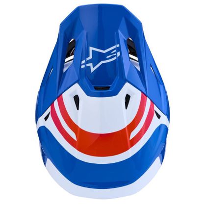 Kask cross Alpinestars S-M7 CORE 2027 - Biały / Niebieski