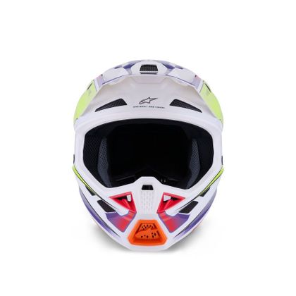 Alpinestars S-M7 FUS 2025 Kruishelm - Wit / Geel