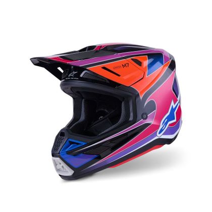 Alpinestars S-M7 FUS 2025 Cross helmet - Blue / Purple Ref : AP4044 