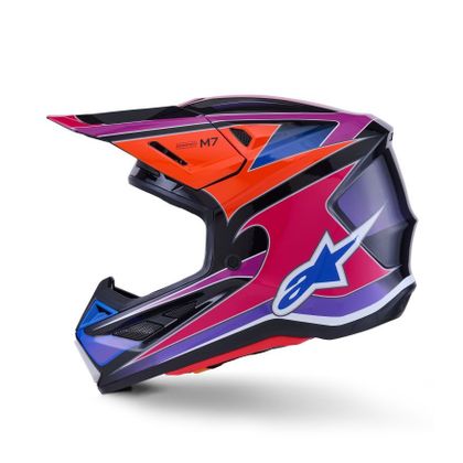 Alpinestars S-M7 FUS 2025 Cross helmet - Blue / Purple